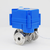 KLD 20S / SJ Super mini-valve à billes motorisés à 3 voies (Tri-Clamp)