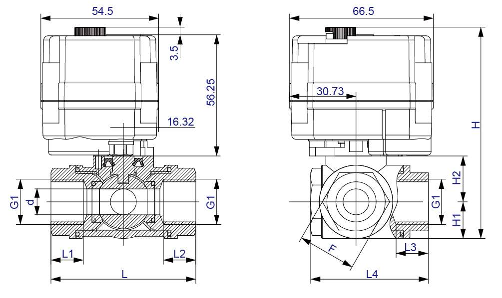 KLDVanne motorisée 3 voies modulante 20T-2024-04