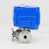 KLD 20S / SJ Super mini-valve à billes motorisés à 3 voies (Tri-Clamp)